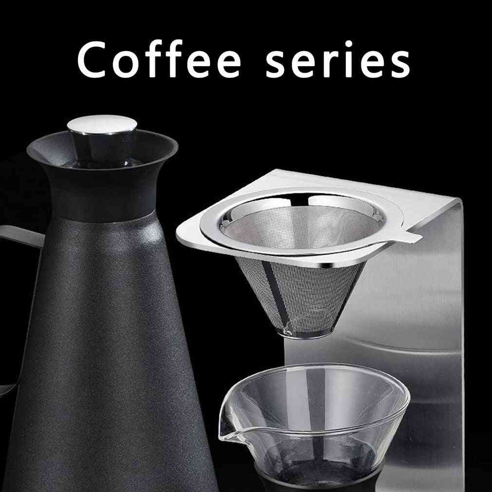Træhåndtag glas kaffemaskine hånddryp kaffekande drypper hæld