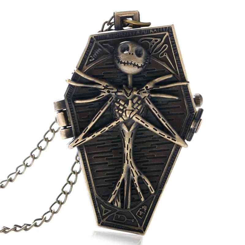 Vintage Gothic The Burton Nightmare Before Christmas Dial Pendant Necklace