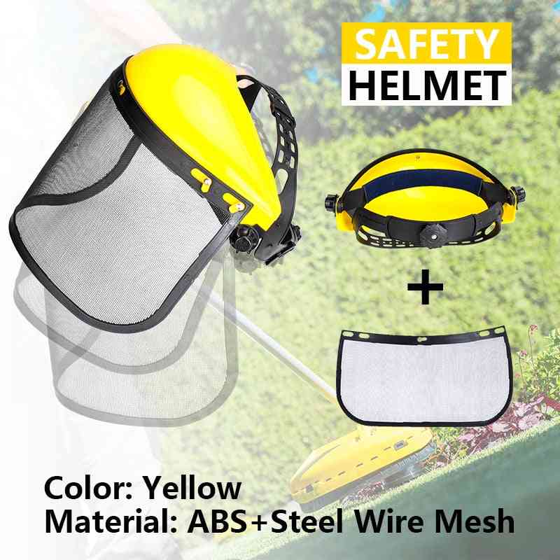 Safety Helmet Hat With Full Face Mesh