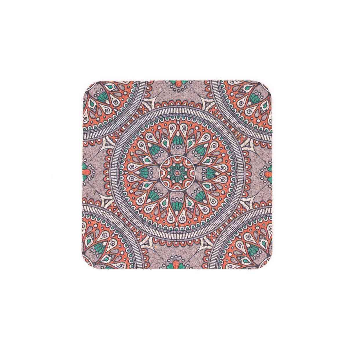 Traditional Portuguese Patterned Cork Coasters