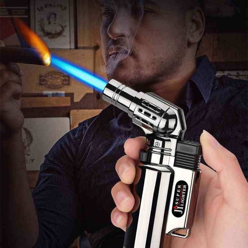 Jet Flame Windproof Cigar Lighter Butane Gas Torch Lighter