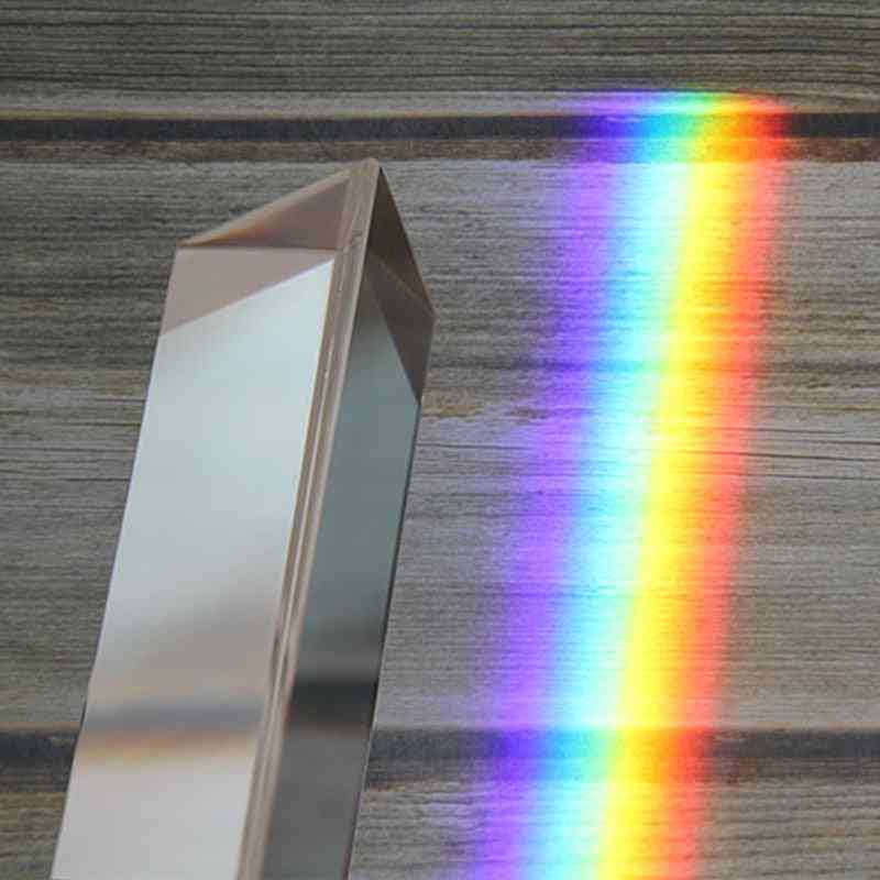 Refracted Light Spectrum Rainbow Triangular Prism
