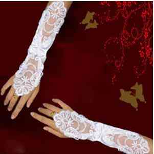 Brude bryllup hansker bryllup tilbehør blonder brude hansker albue