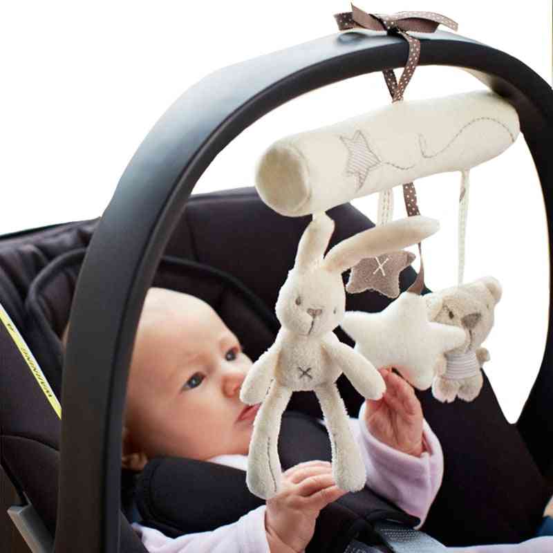 Baby Infant Hand Bell Rattles Safety Seat Plush Toy