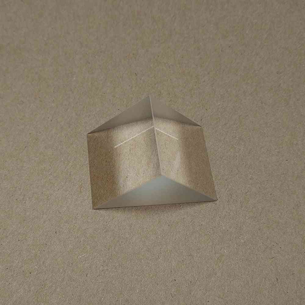 Physical Experiment Ray Refraction Of Optical Glass Triangle Prism