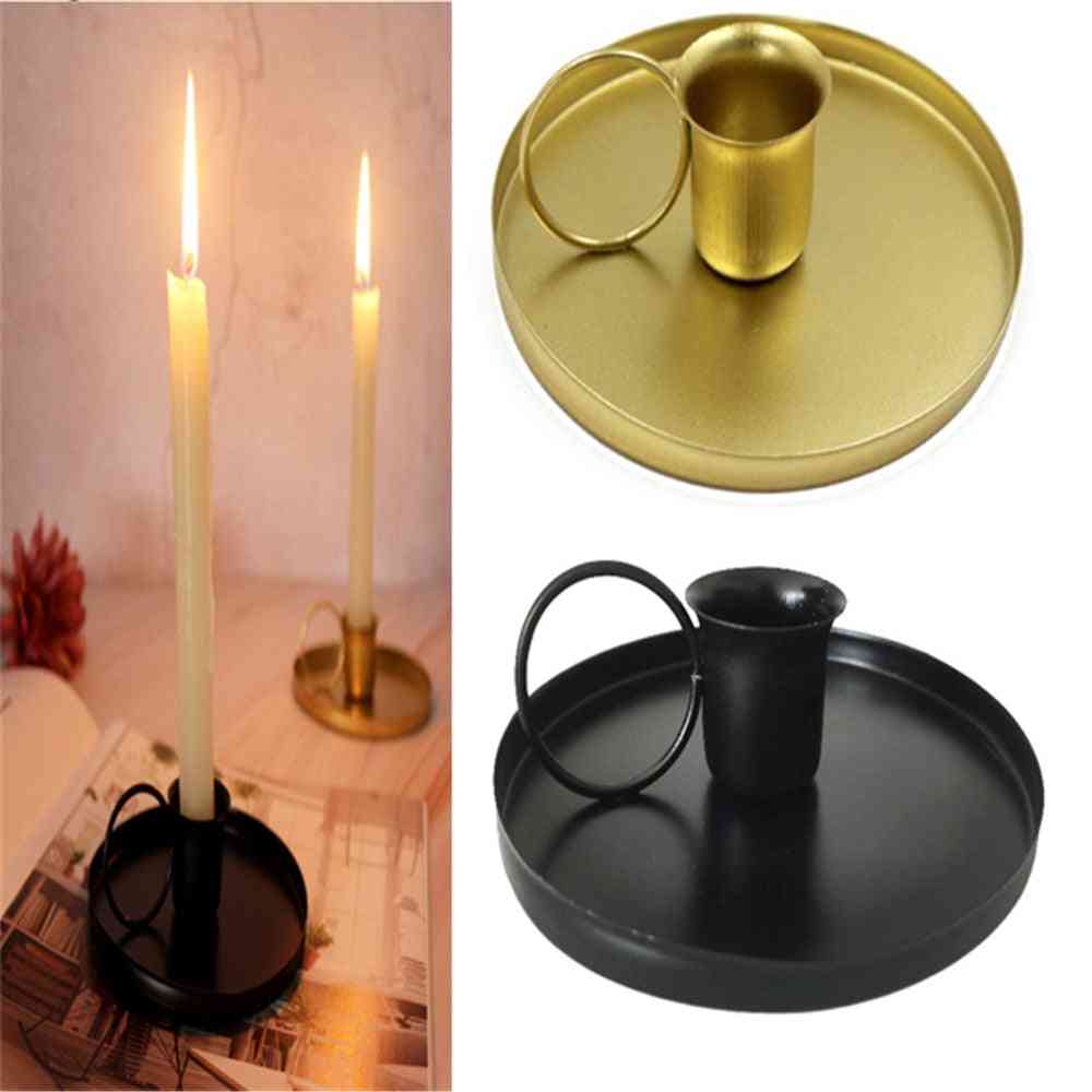 Modern Home Decoration Retro Metal Candlestick Candle Holders