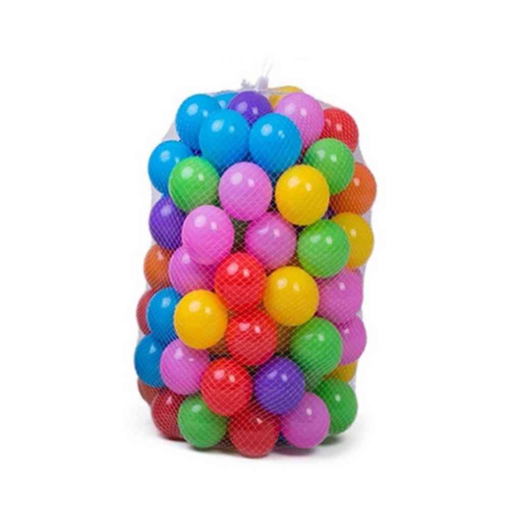 100pcs Colorful Soft Water Pool Ocean Wave Ball Outdoor Fun Sports Baby Toy Amusement Park Props Mixed Color Kid
