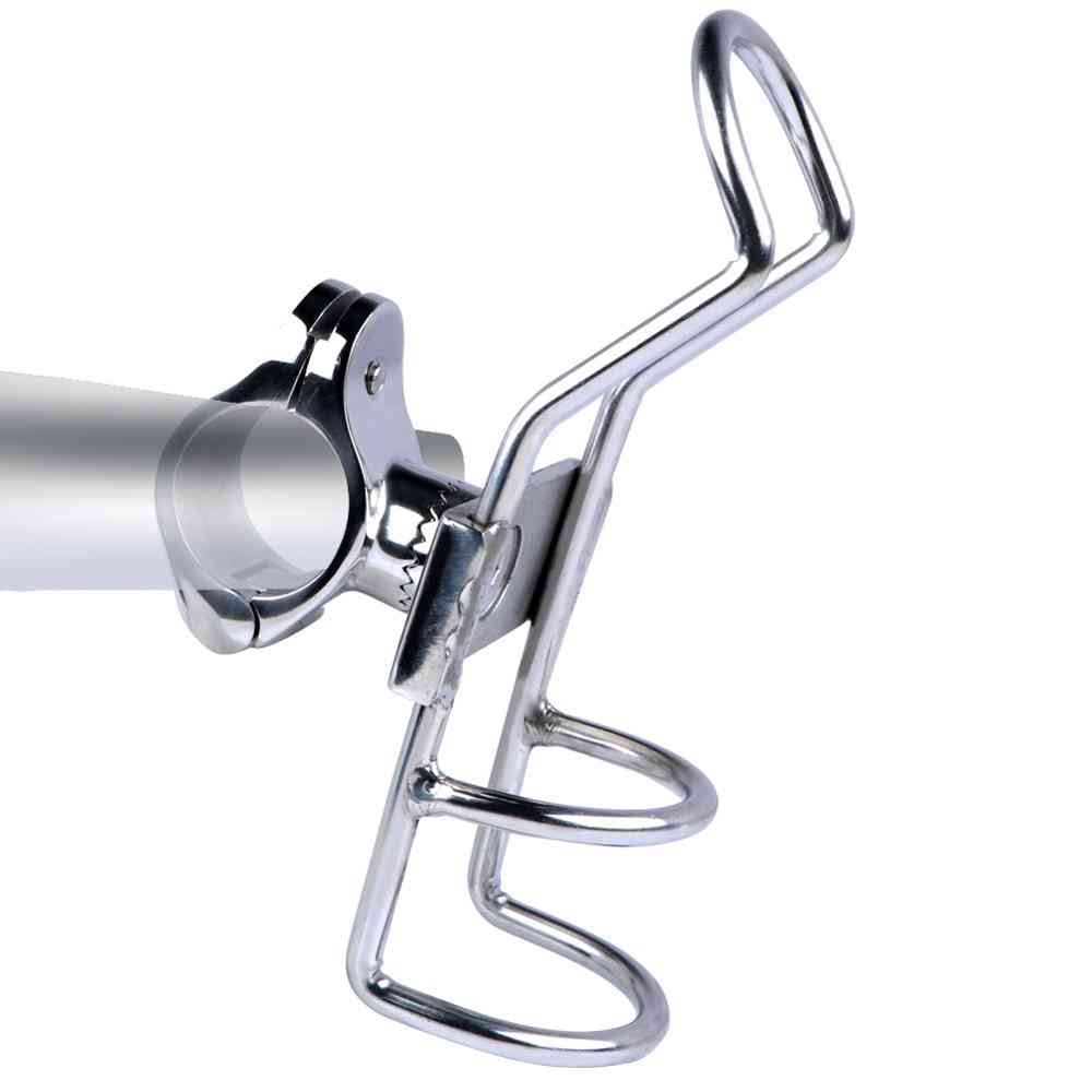 Stainless Steel Rail Mounted Clamp On Rod Holder