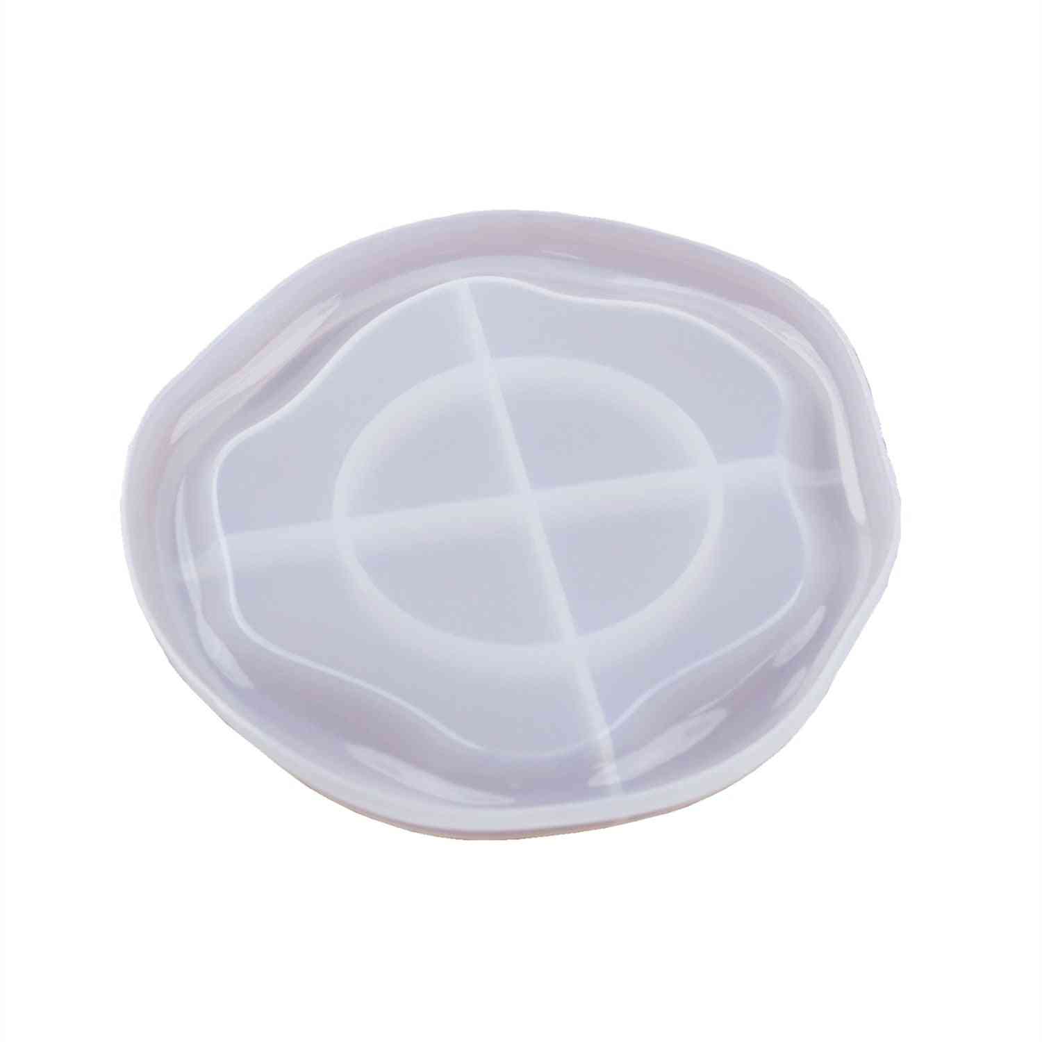 Diy Tray Resin Drop Glue Mold Irregular Cloud Plate Tray Tea Coaster Tray Mirror
