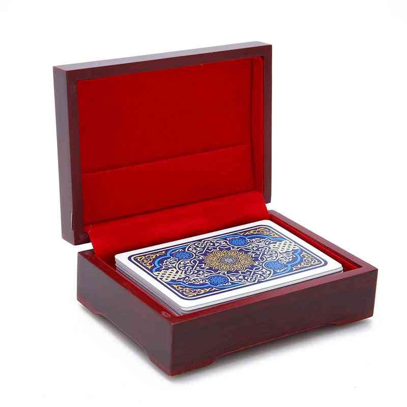 High Quality Wooden Box Playing Cards Container Storage Case Packing Poker