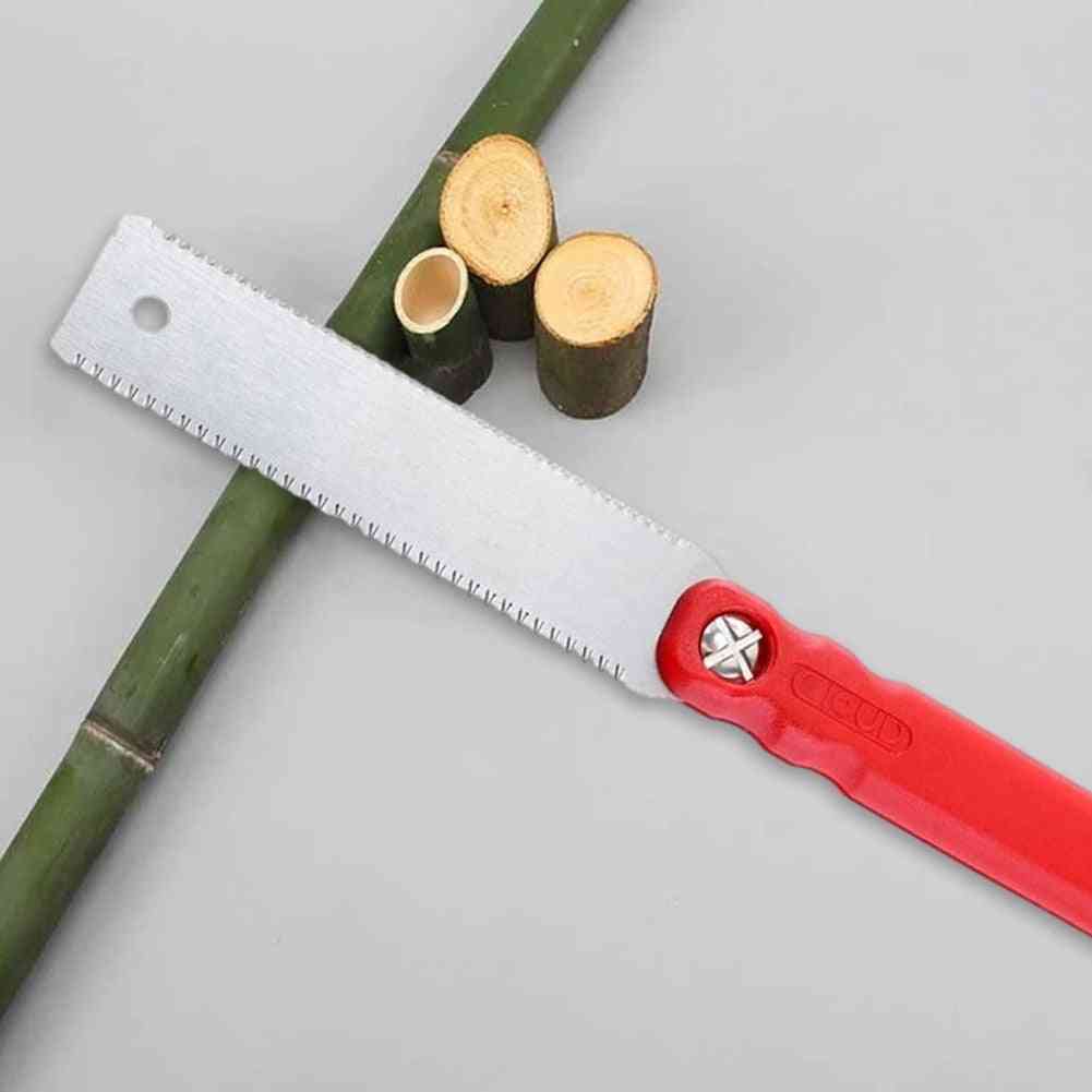 Double Edged Japanese Pull Saw, Flexible Blade Tenon Tooth Hand Saw