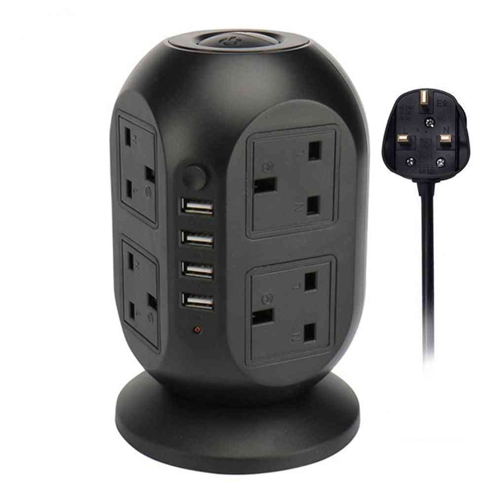 Tower Power Strip Outlets 8 Way Ac Multi Electrical Sockets With Usb