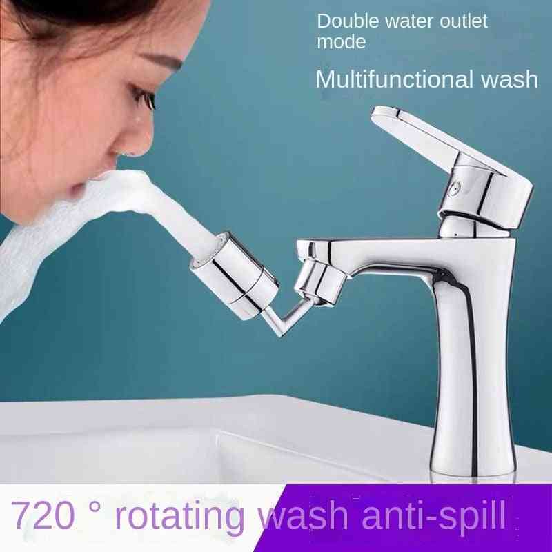 Universal Kitchen Plastic 720° Rotatable Splash Filter Faucet Sprayer Head