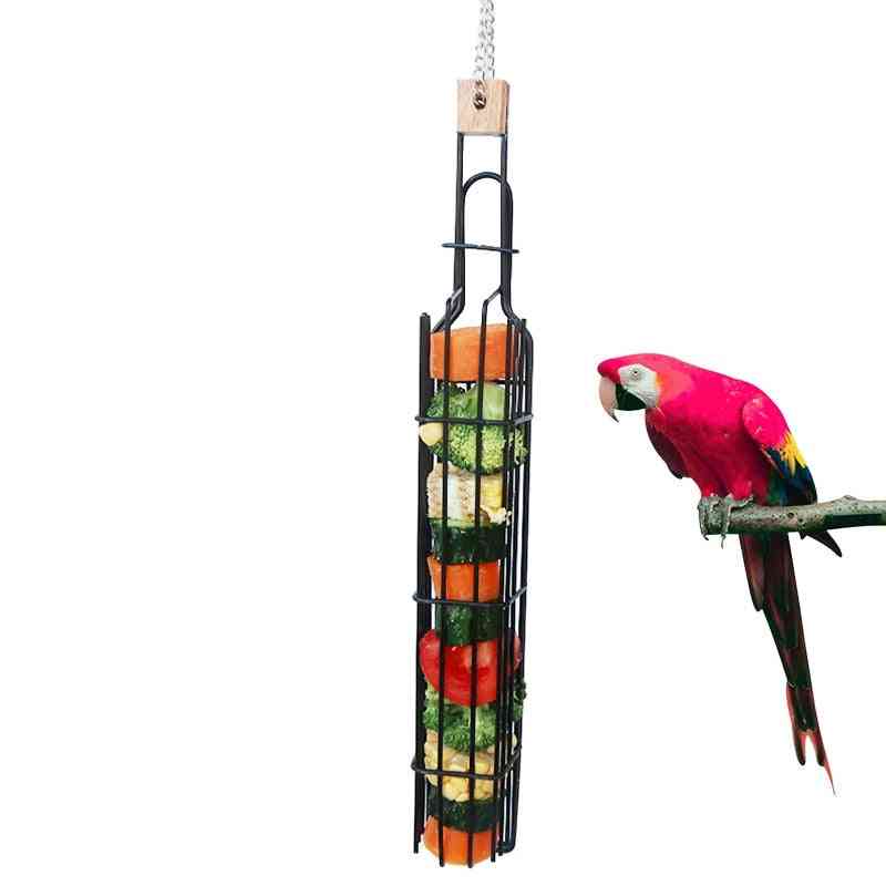 Multi-purpose Cage Hanging Bird Fruit Vegetable Feeder