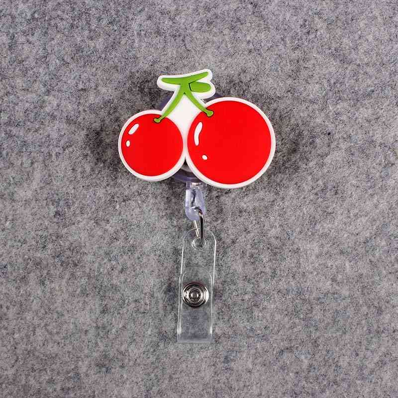 New Silicone Fruits Id Name Card Badge Holder