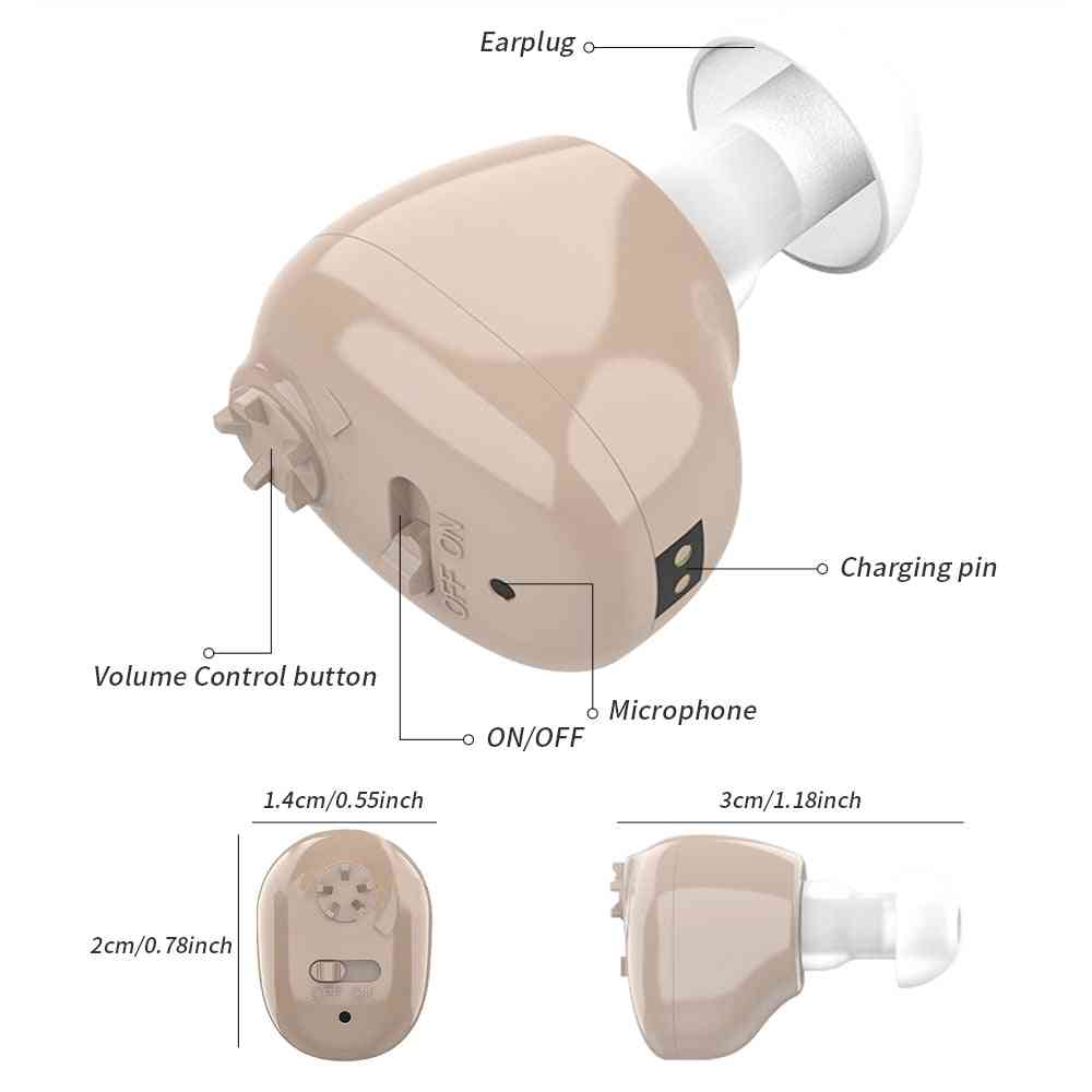 2021 Best Itc Hearing Aid  Rechargeable Hearing Amplifier Ear Hearing Aid
