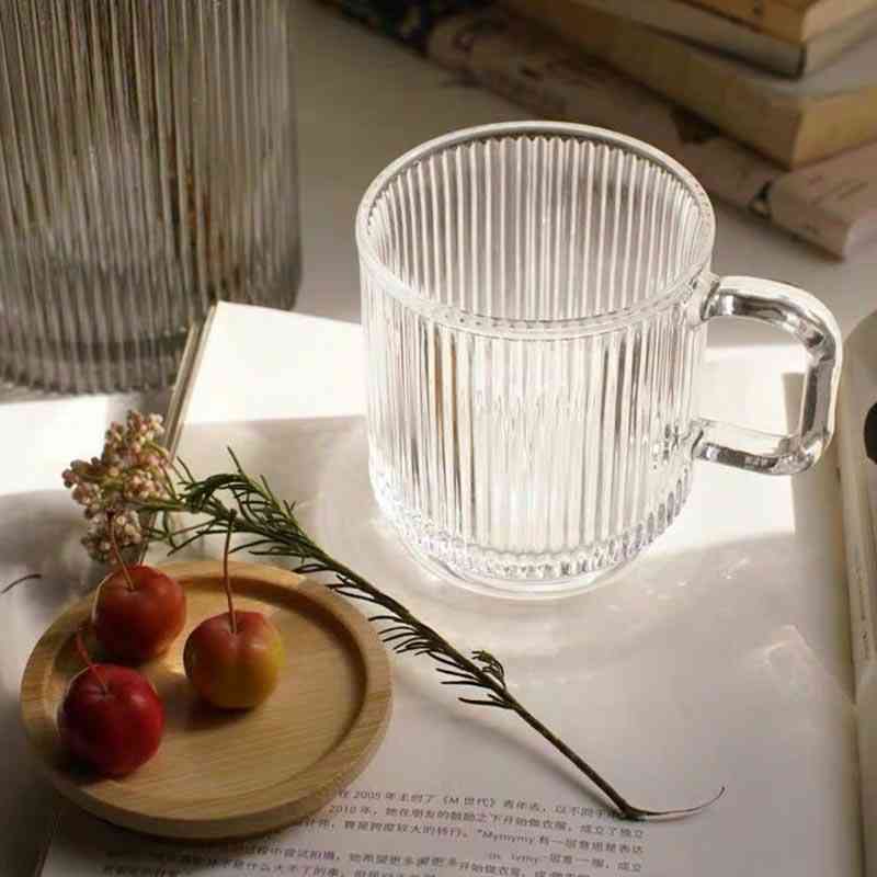Transparent  Glass Cup With Handle