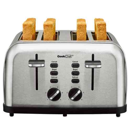 Extra Wide Slots Four Slice Toaster