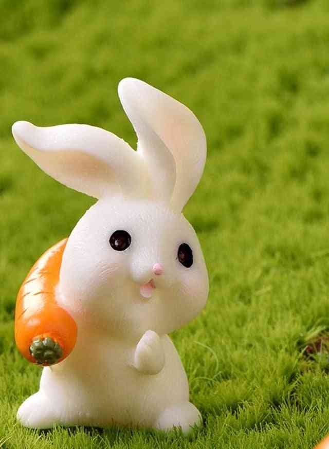 Mini Cute Sheep Figurines Miniatures Bunny Rabbit