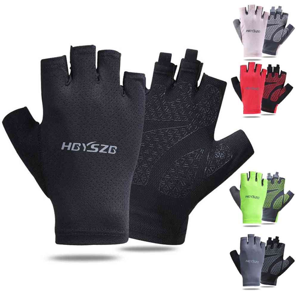 Breathable Cycling  Half Finger Sweat Absorbent Gloves
