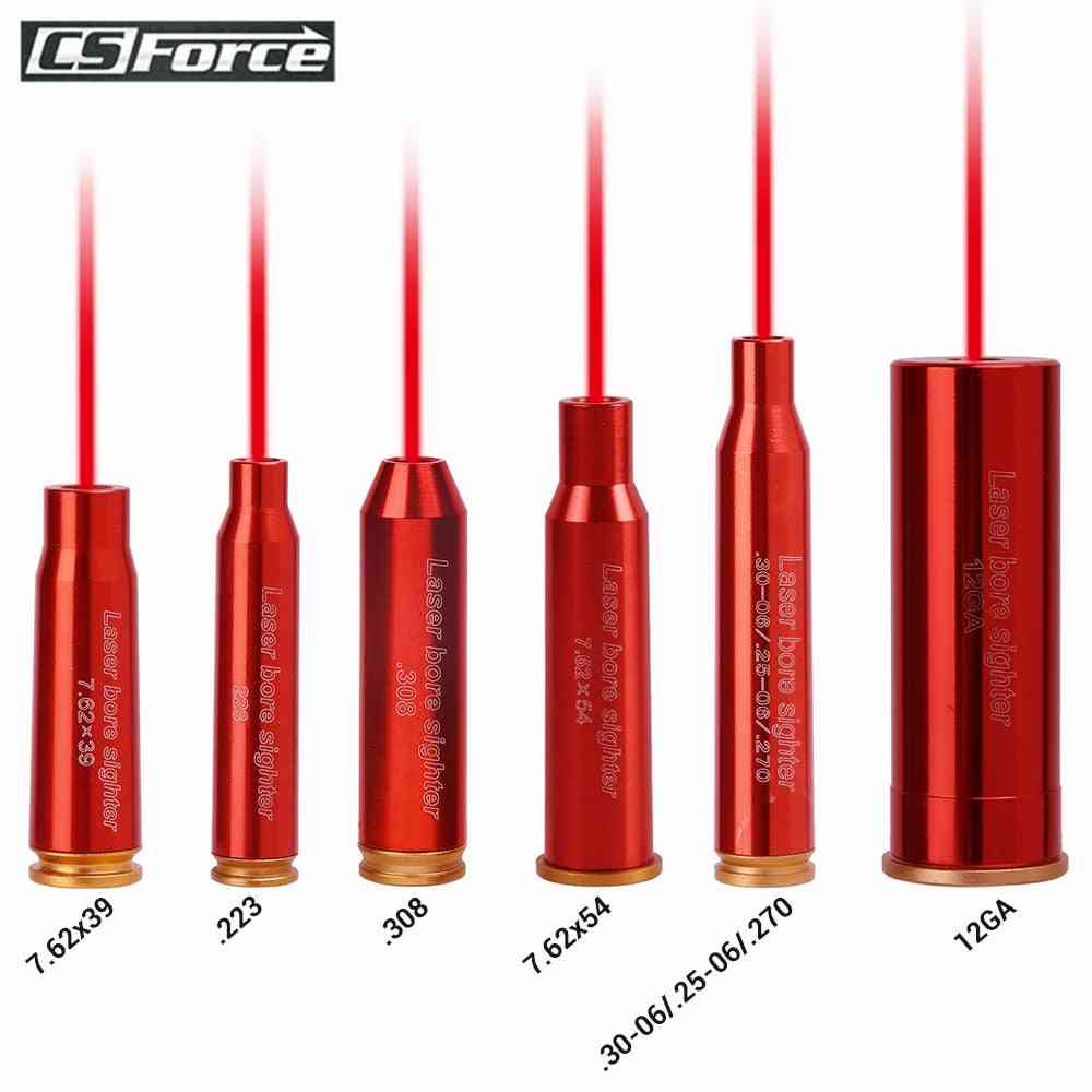 Red Dot Laser Boresighter 12ga Cal .223/5.56/308/7.62/30-06 Cartridge Boresight Laser For Rifle Scope Hunting Gun Accessories