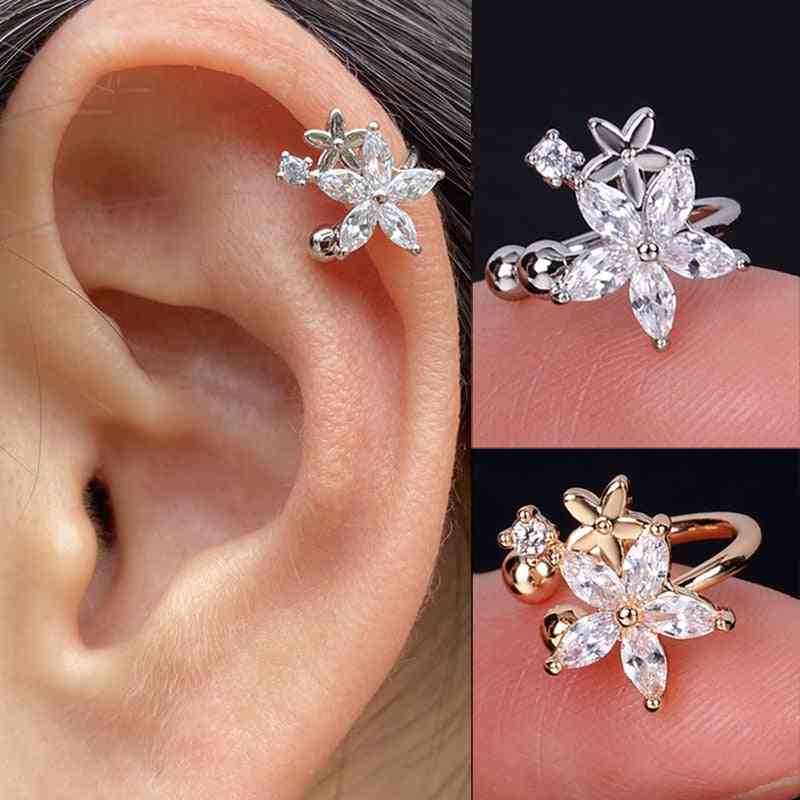 Zircon Crystal Wrap Ear Cuffs Earring
