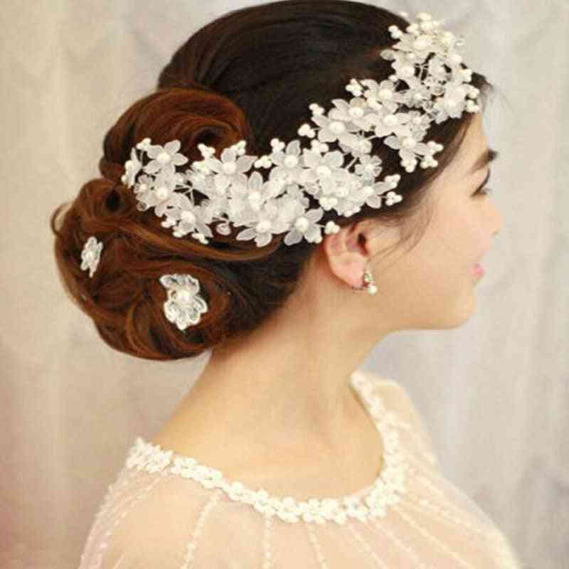 Pearl Jewelry Bridal Hair Combs Hairpin Tiara Wedding Hair Accessories