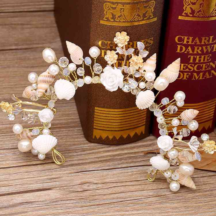 Starfish Shells Hairbands Bride Jewelry Marriage Studio Crown