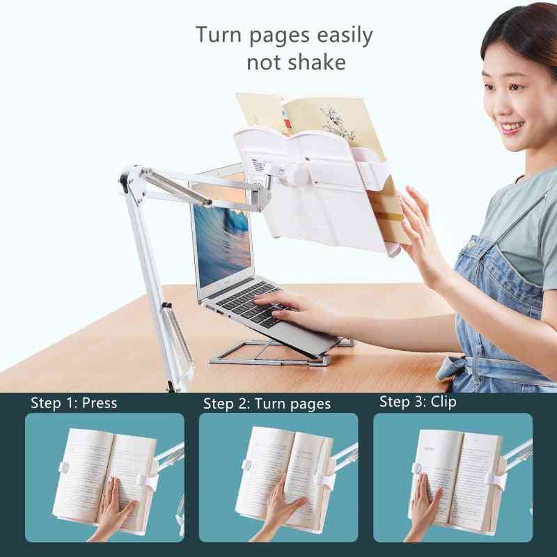 Multi-angle Adjustable Bookshelf Bedside Reading Foldable Book Stands