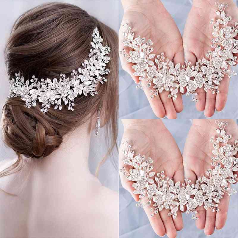 Bridal Flower Headband Prom Tiara Wedding Hair Accessories