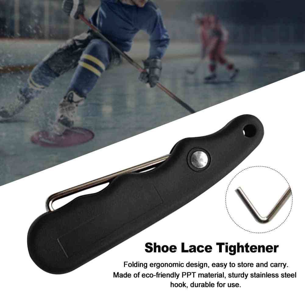 Skate Lace Tightener Black Durable For Figure Roller