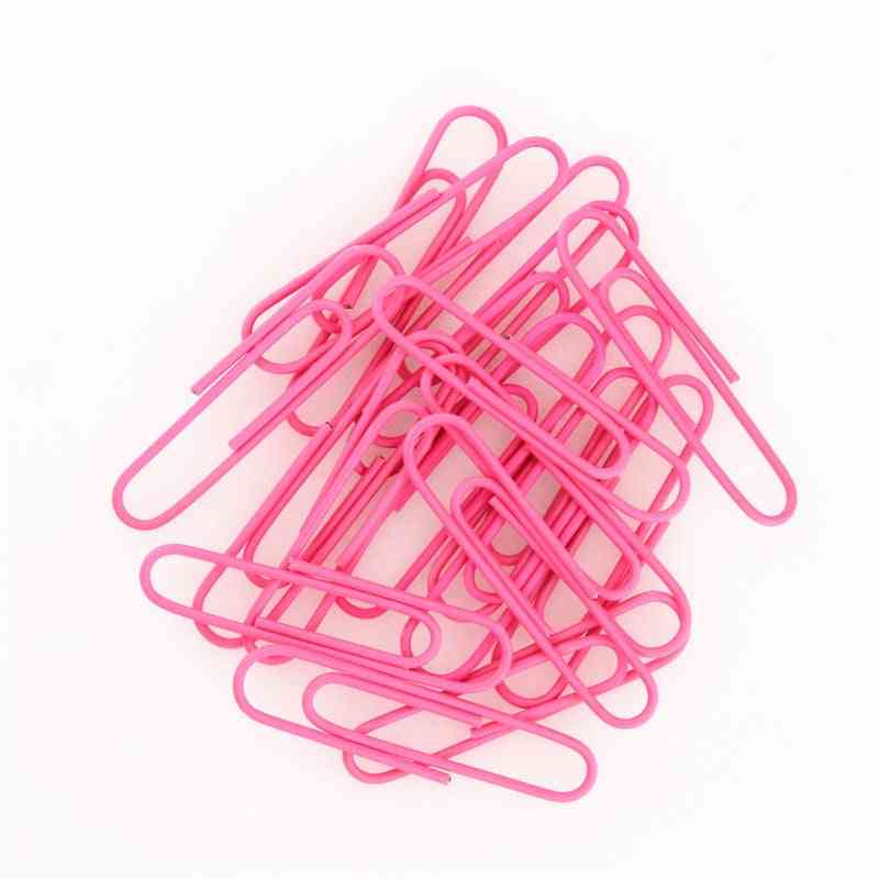 High Quality Pink Notebook Bookmark Binder Paperclips