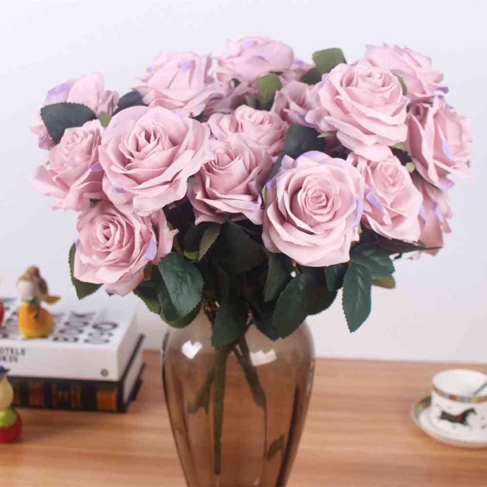 Artificial Silk Bunch Floral Bouquet, Fake Flower, Arrange Table, Daisy Wedding Flowers Decor, Party Accessory