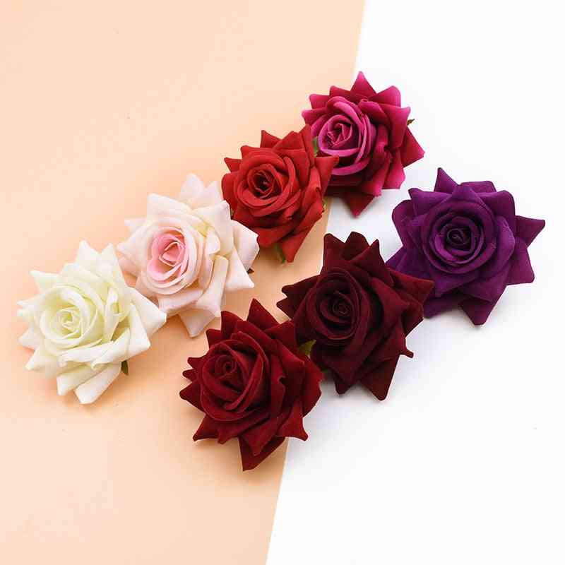 Roses Bridal Accessories, Clearance Artificial Flowers For Home, Wedding Decoration, Diy Box, Scrapbook