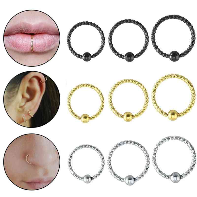Titanium Bead Nose Piercing Body Jewelry Part