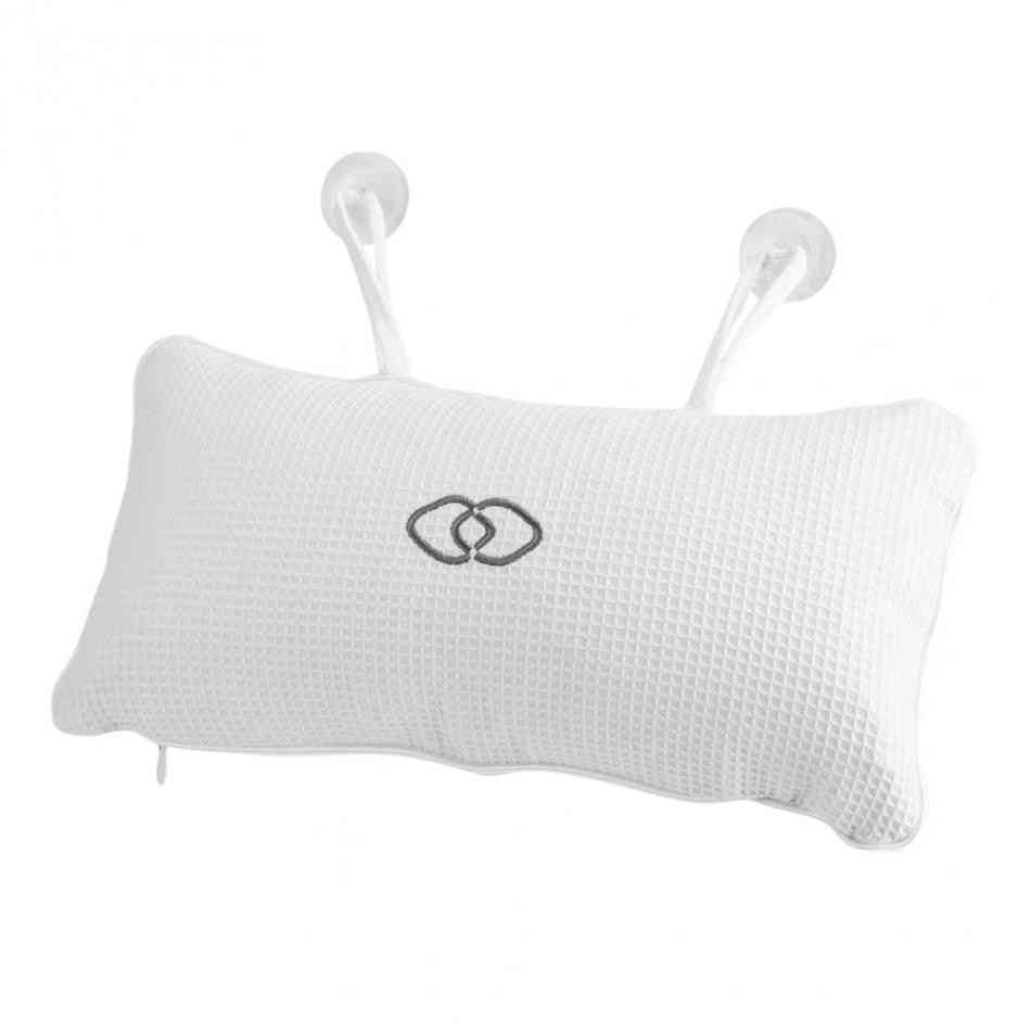 Pillow Bath Cushion With Suction Cups Head Neck Support