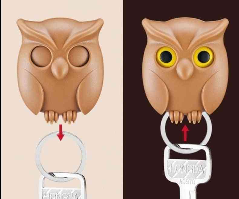 Night Owl Wall Key Holder Wall Magnets Keep Keychains Hooks