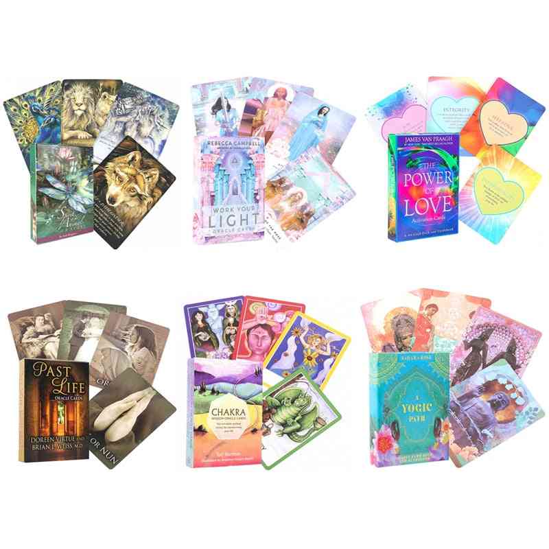 Newest Tarot Cards Work Light Oracle Cards Board Deck Games