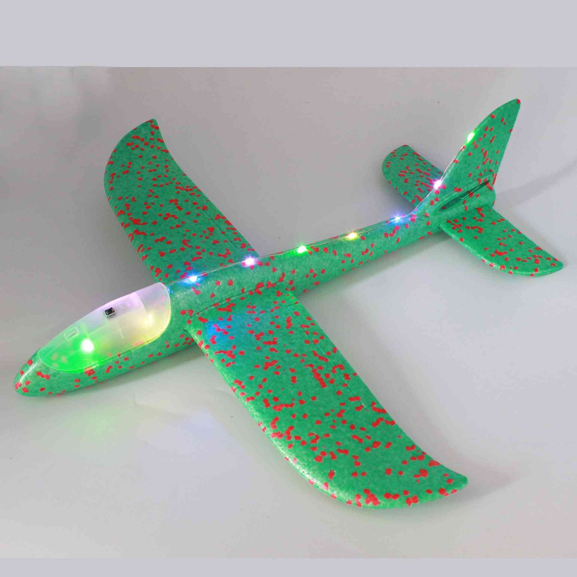 Foam Hand Throwing Led Airplanes Toy