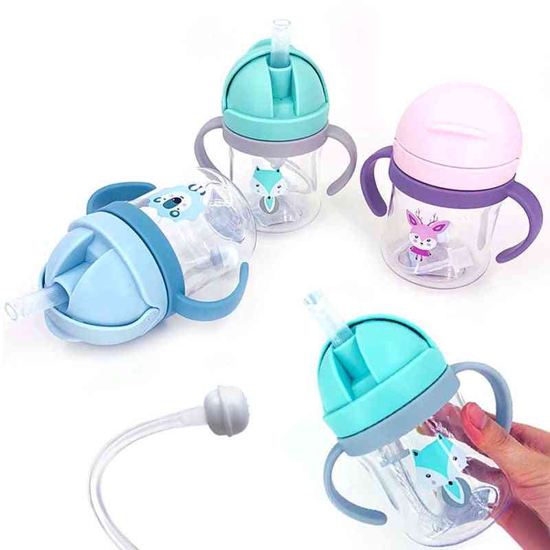 Baby Feeding Bottle Kids Cup Silicone Sippy Leakproof Drinking Cups