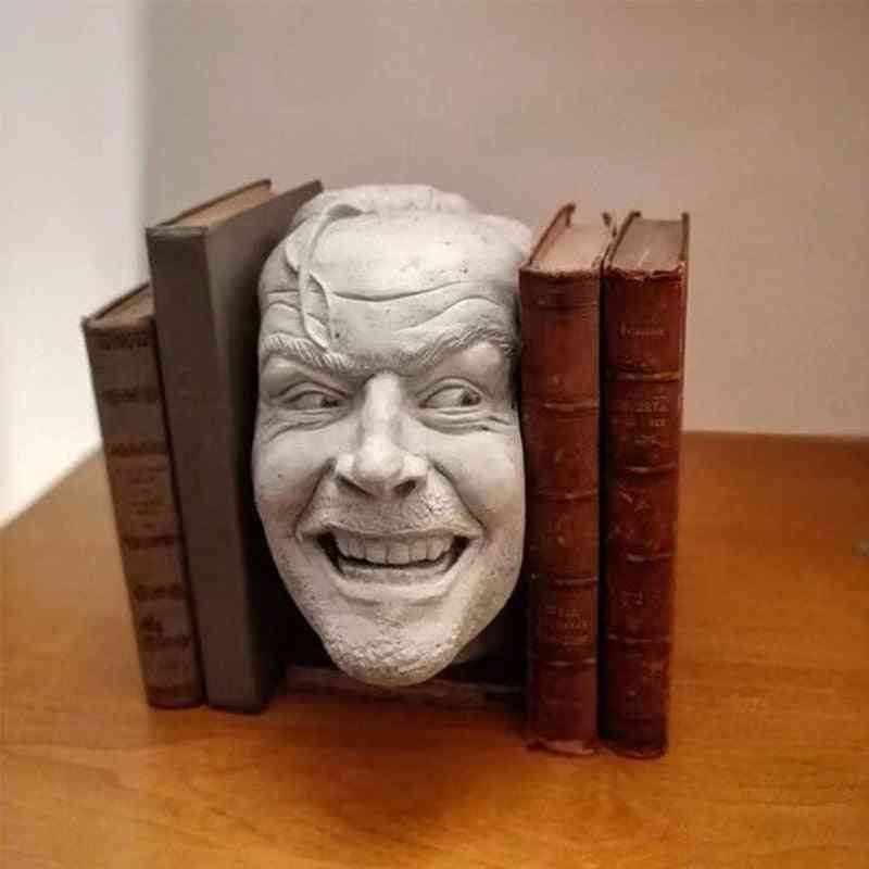 Skulptur af det skinnende bogstøttebibliotek