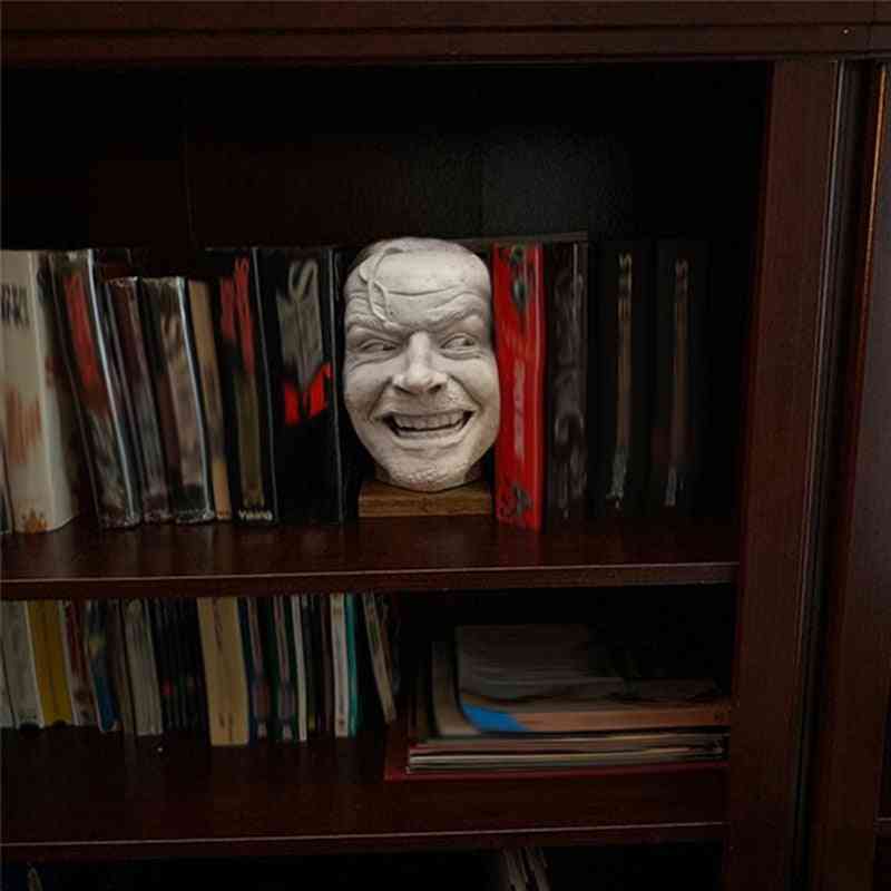 Skulptur af det skinnende bogstøttebibliotek