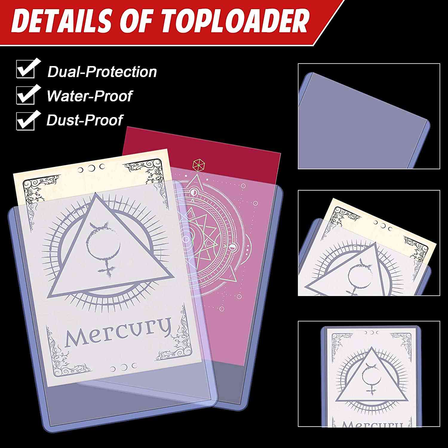Cards Protective Sleeves Toploaders Holder