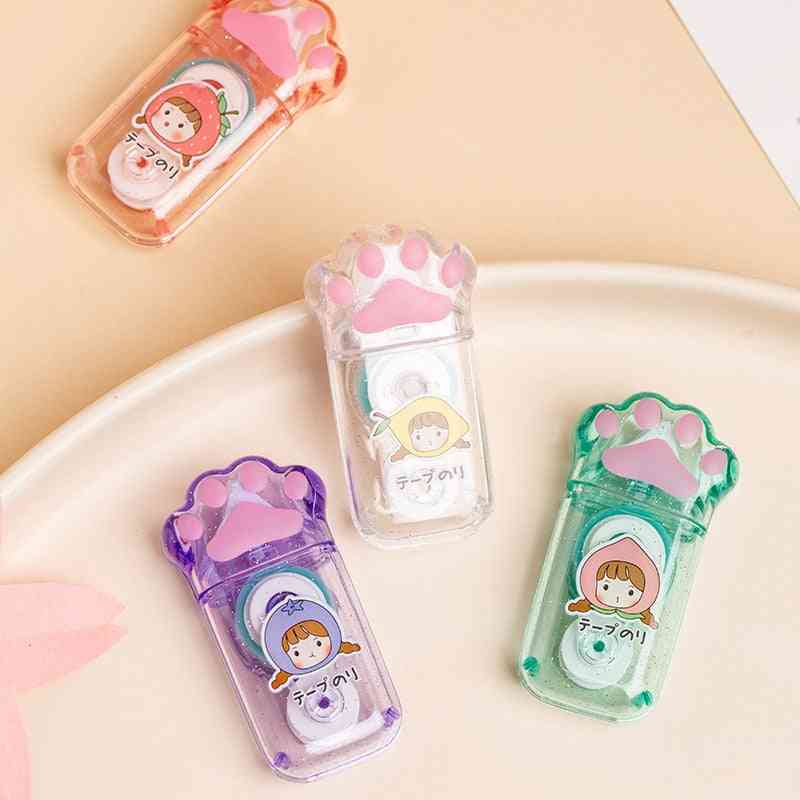 Cute Cartoon Cat Claw Double Sided Adhesive Runner Roller Tape
