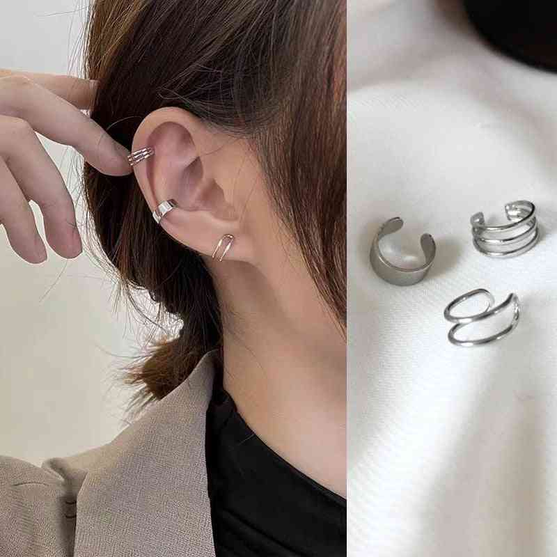 Fashion Simple Smooth Ear Cuffs Clip/earrings For Women