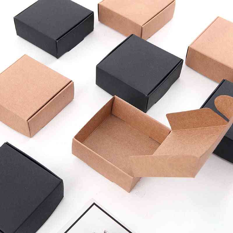 Kraft Paper Packaging Box For Earring Diy Jewelry