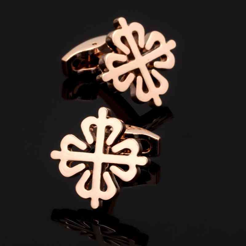 High Quality Rose Gold China Knot Cufflinks