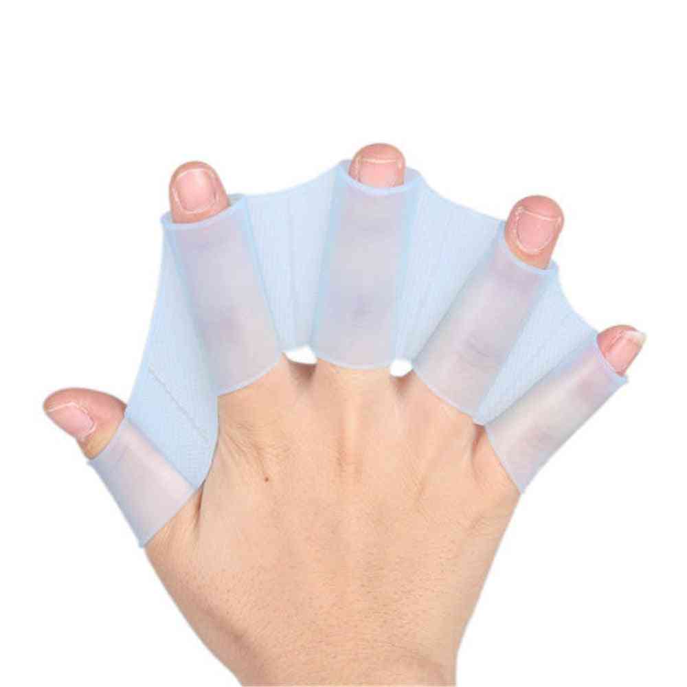 Swimming Trainning Hand Finger Wear Web Gloves