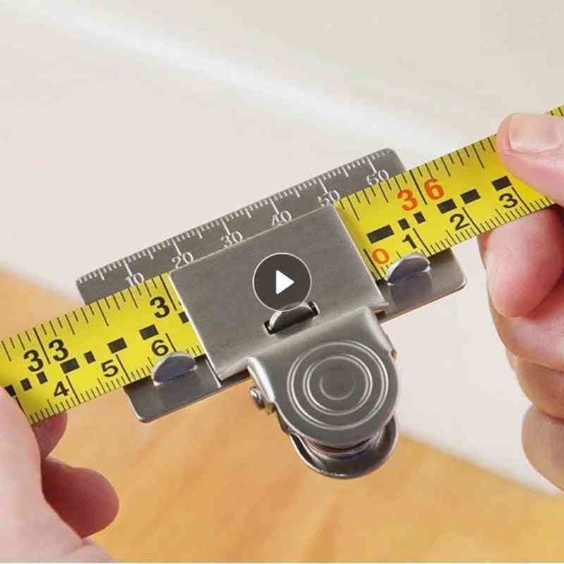 Metal Measuring Tape Clip Holder Precise And Clear Measuring Tool