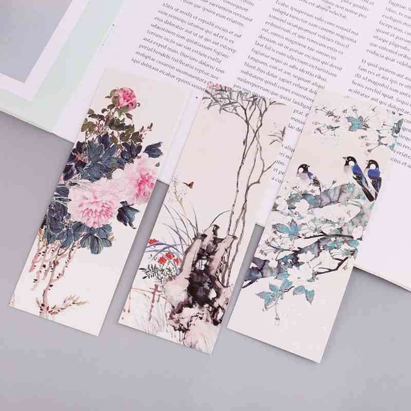 Flowers Birds Chinese Style Bookmarks